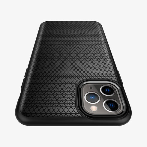 075CS27134 - iPhone 11 Pro Max Case Liquid Air in matte black showing the back